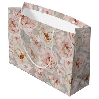 Elegant Peony Große Geschenktüte