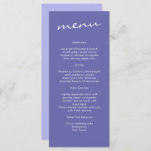 Elegant Periwinkle Blue Calligraphy Wedding