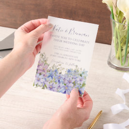 Elegant Periwinkle Clematis Wedding