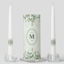 Elegant Personalisiert floral Kerzenset