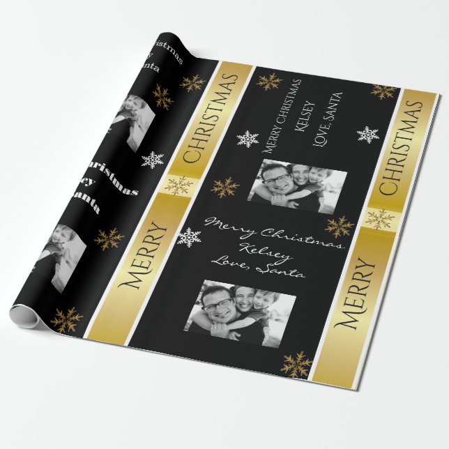 Elegant Personalisiert mit Bild Geschenkpapier (Ungerollt)