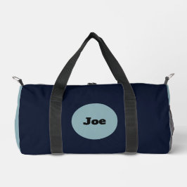 Elegant, personalisiert und blau duffle bag