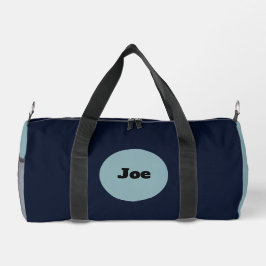 Elegant, personalisiert und blau duffle bag