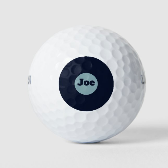 Elegant, personalisiert und blau golfball (Vorderseite)