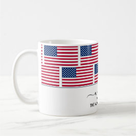 Elegant Personalisiert USA AMERICAN FLAG Willkomme Kaffeetasse