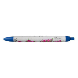 Élégant personalisierter Stift, schwarz Kugelschreiber