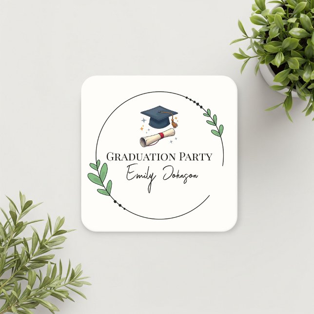 Elegant Personalized Cardboard Coasters  Rechteckiger Pappuntersetzer (Von Creator hochgeladen)