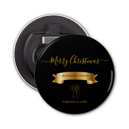 Elegant Personalized Merry Christmas Bottle Opener Flaschenöffner