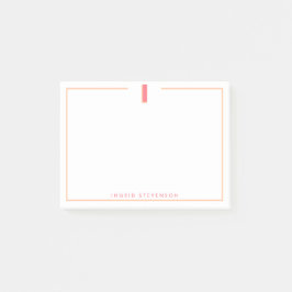 Elegant Personalized Monogram 3D Letter I Initial  Post-it Klebezettel