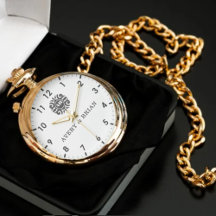 Elegant Personalized White & Black Monogram custom