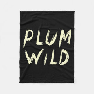 Elegant Pflaume Wilder Abenteurer Premium Fleecedecke