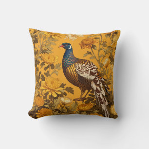 Elegant Pheasant William Morris Inspiriert Kissen