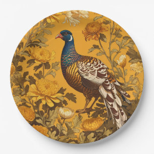 Elegant Pheasant William Morris Inspiriert Pappteller