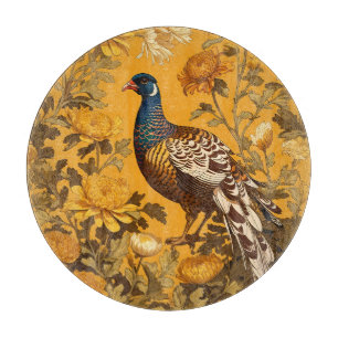 Elegant Pheasant William Morris Inspiriert Schneidebrett