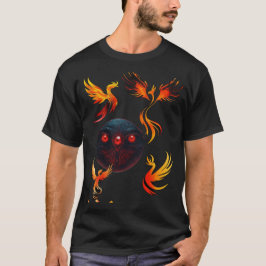 Elegant Phoenix Ink Monogram & mysteriös T-Shirt