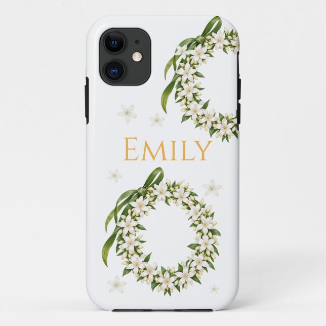 Elegant Pikake Lei iPhone Case  (Rückseite)