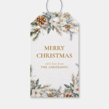 Elegant Pine Tree Grüne | Gold Weihnachten