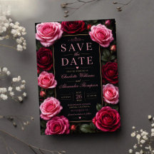 Elegant Pink and Burgundy Rose