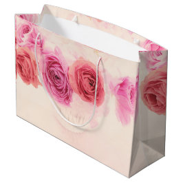 Elegant pink bouquets  große geschenktüte