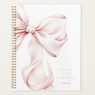 Elegant Pink Bow Planer