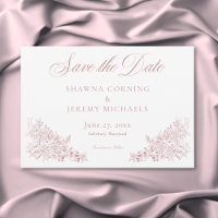 Elegant Pink Chinoiserie Natur & Vögel Hochzeit