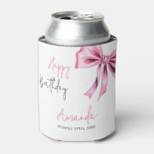 Elegant Pink Coquette Bow Sweet 16 Geburtstag