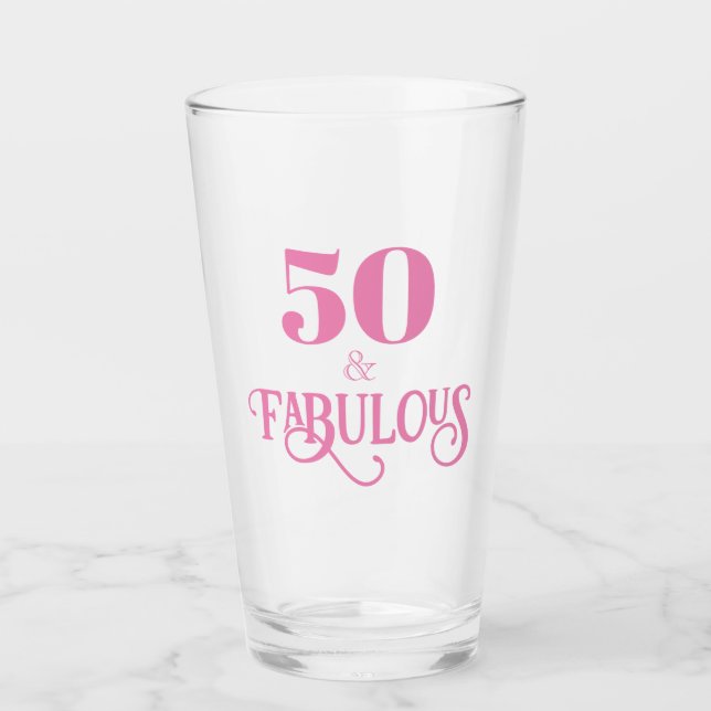 Elegant pink fifty und fabelhaft glas (Vorderseite)