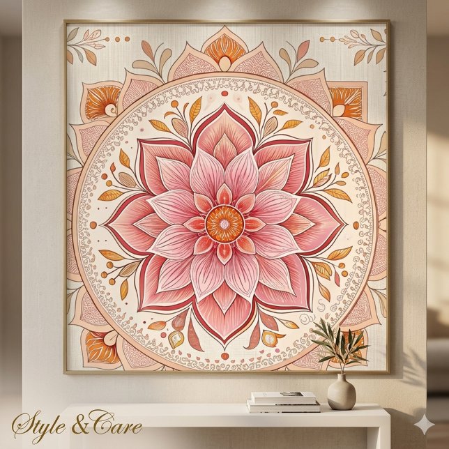 Elegant Pink Floral Pattern Poster Eye Catching Ar (Elegant Pink Floral Pattern Poster Eye Catching Art)