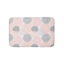 Elegant Pink Gray Dahlia Floral