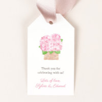 Elegant Pink Hydrangea Al Fresco Brautparty