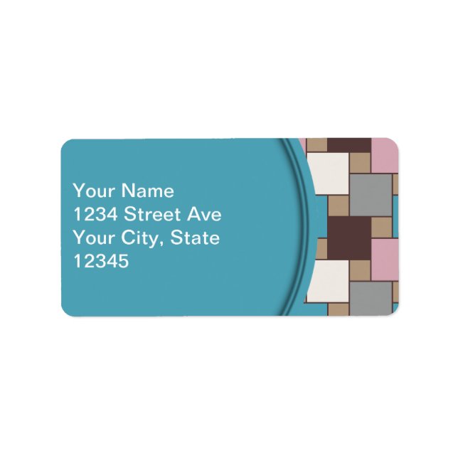 Elegant Pink Nectar Adressaufkleber (Vorne)