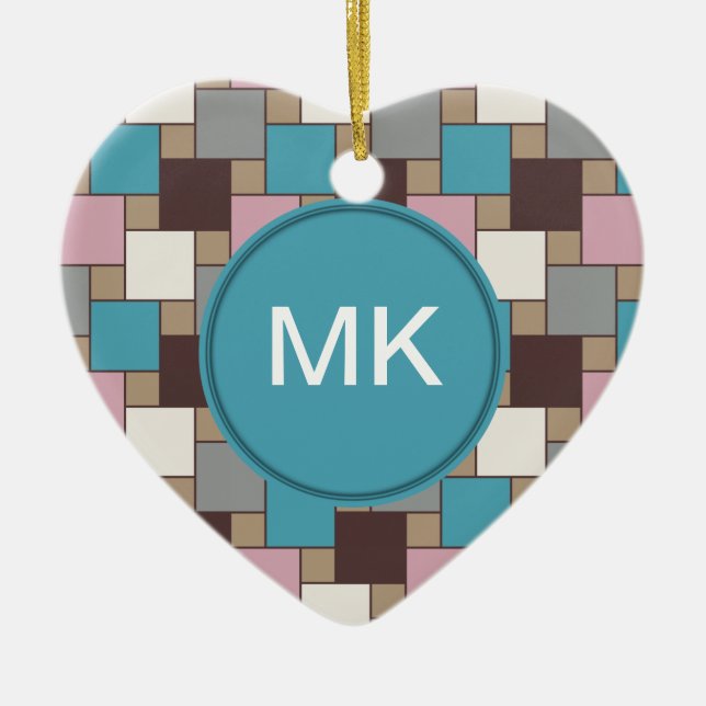 Elegant Pink Nectar Keramik Ornament (Vorne)