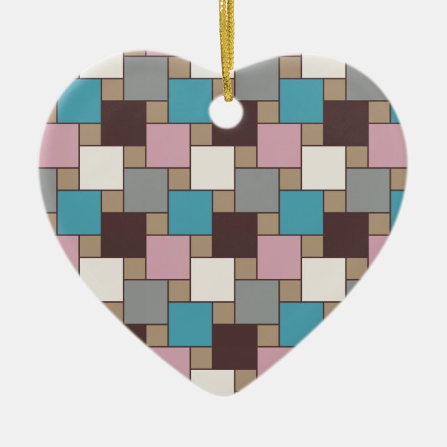 Elegant Pink Nectar Keramik Ornament (Vorne)