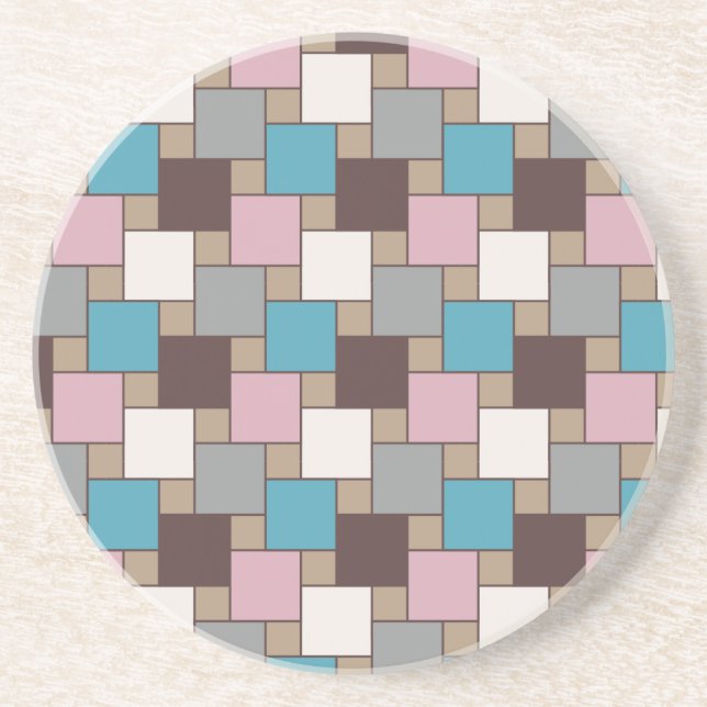 Elegant Pink Nectar Sandstein Untersetzer (Vorne)