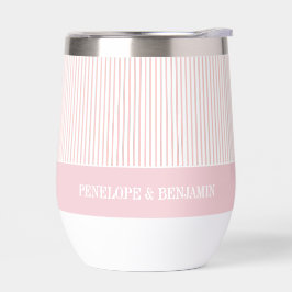 Elegant Pink Striped Wedding