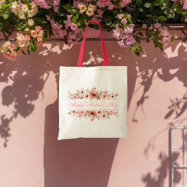 Elegant Pink Watercolor Flower Tote Bag Tragetasche