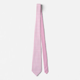 Elegant Pink &white plaid wedding Groom Gift   Krawatte