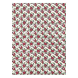 Elegant Poinsettia Bouquet Muster Weihnachten Tischdecke