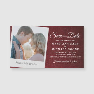 Elegant Polaroid - Snapshot Save the Date Magnetkarte