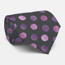 Elegant Polka Dot Lavender & Charcoal Gray Custom