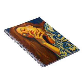 Elegant Portrait Oil Painting Photo Notebook Notizblock