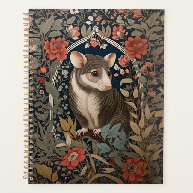 Elegant Possum William Morris Inspiriert Planer (Vorderseite)