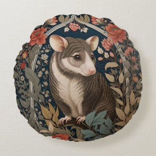 Elegant Possum William Morris Inspiriert Rundes Kissen