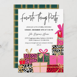 Elegant Presents Favorite Things Party Holiday  Einladung