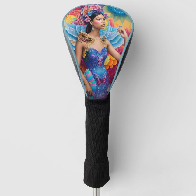 Elegant princess with wings  golf headcover (Vorderseite)