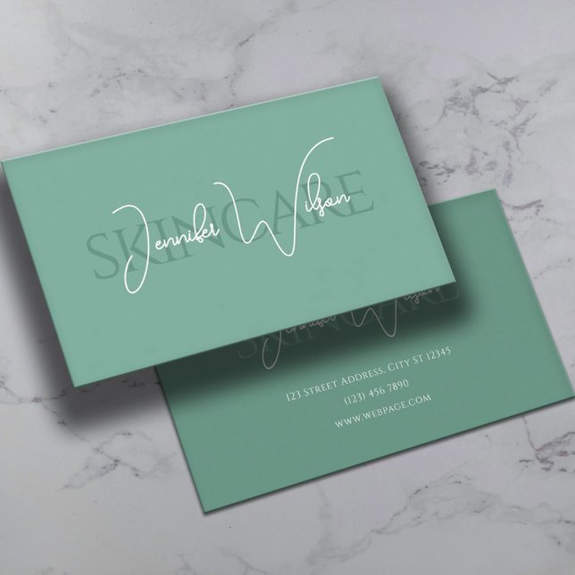 Elegant professional minimalist skincare visitenkarte (Von Creator hochgeladen)