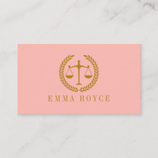 Elegant Professional Simple Minimalist Lawyer  Visitenkarte