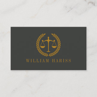 Elegant Professional Simple Minimalist Lawyer  Visitenkarte