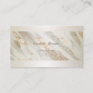 Elegant Professionell Modern Gold Glitter Einfach Visitenkarte