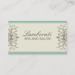 Elegant professionelles Vintage-Damaskus-Art-Deco Visitenkarte